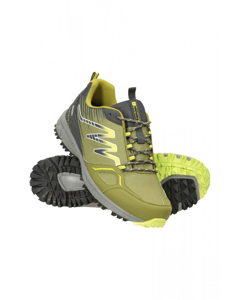 Enhance Waterproof Trail Mens Running Sneakers Lime $29.67 Active