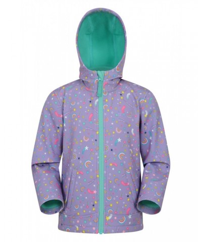 Exodus Kids Printed Water Resistant Softshell Lilac $17.10 Jackets