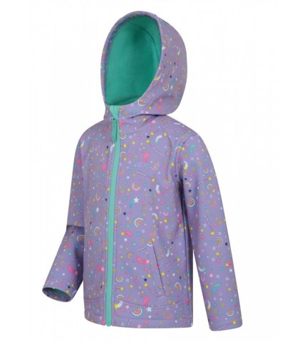 Exodus Kids Printed Water Resistant Softshell Lilac $17.10 Jackets