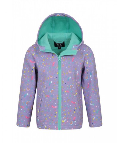 Exodus Kids Printed Water Resistant Softshell Lilac $17.10 Jackets