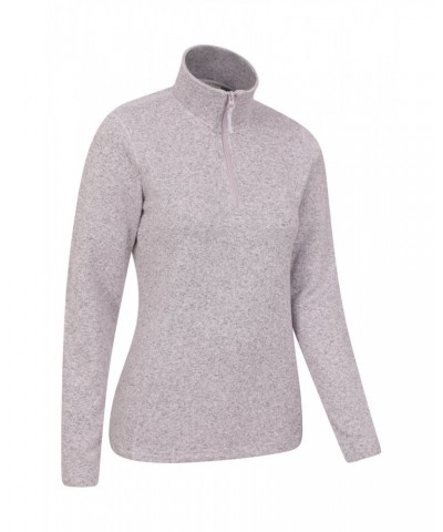 Idris Womens Half Zip Fleece Pale Pink $19.97 Fleece