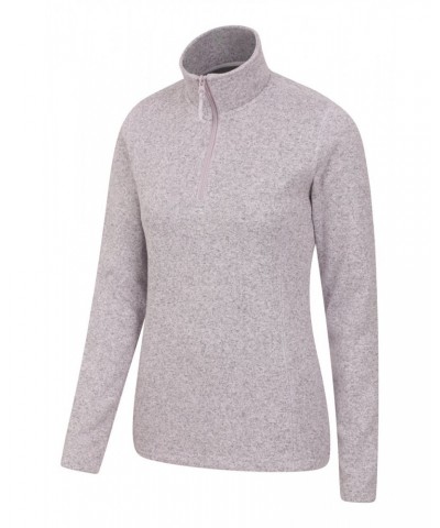 Idris Womens Half Zip Fleece Pale Pink $19.97 Fleece