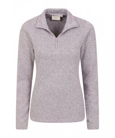 Idris Womens Half Zip Fleece Pale Pink $19.97 Fleece