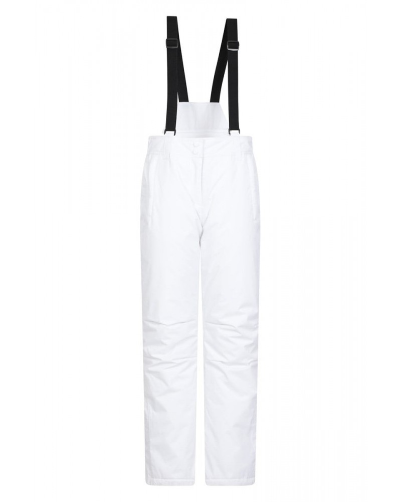 Moon Womens Slim Leg Ski Pants White $22.00 Pants