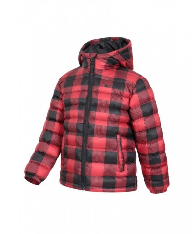 Seasons Printed Kids Insulated Jacket Red $26.09 Jackets