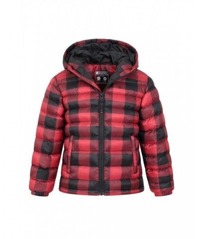 Seasons Printed Kids Insulated Jacket Red $26.09 Jackets