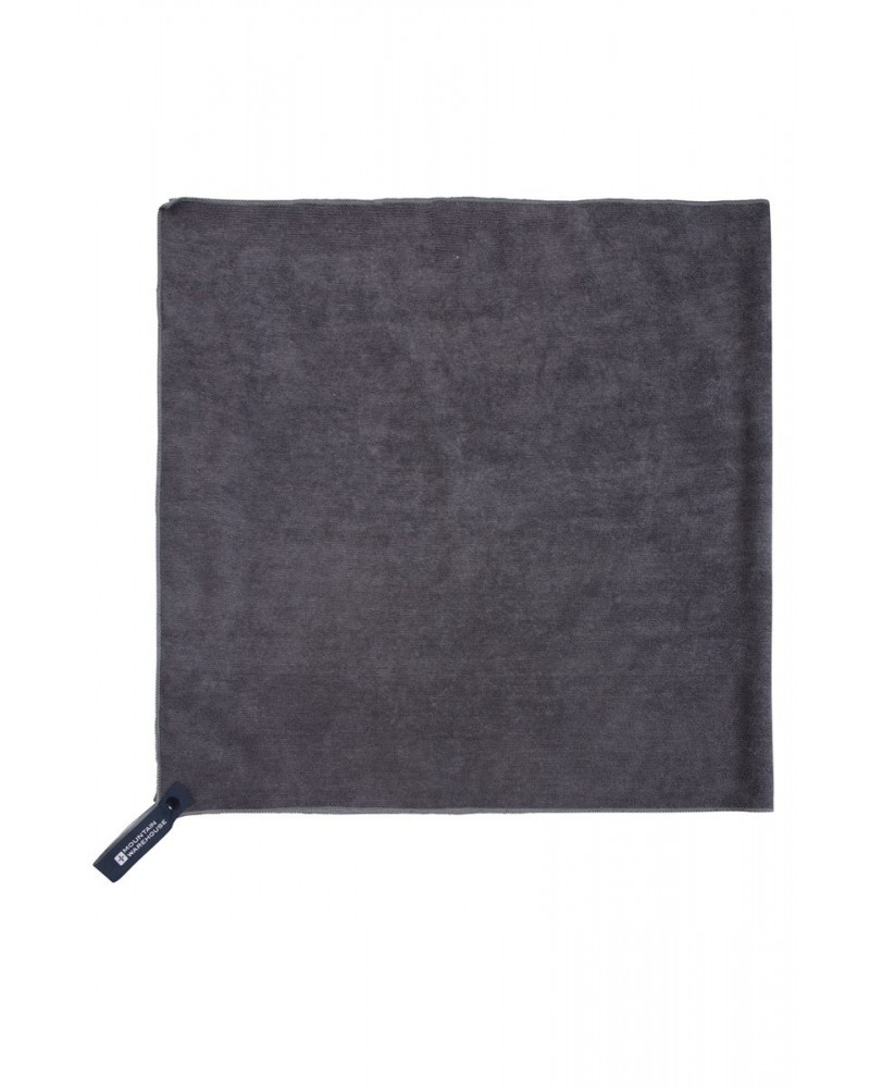 Micro Towelling Travel Towel - Large - 130 x 70cm Charcoal $11.39 Travel Accessories