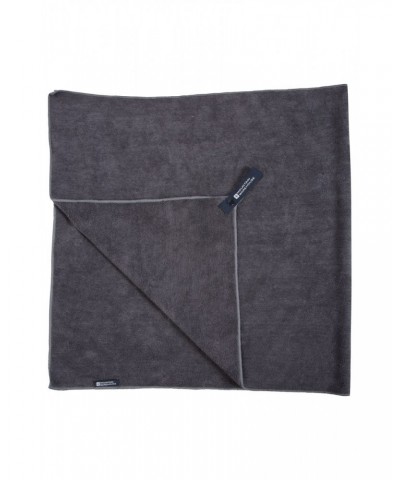 Micro Towelling Travel Towel - Large - 130 x 70cm Charcoal $11.39 Travel Accessories