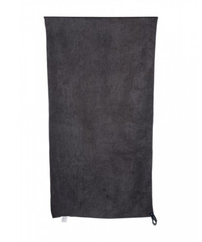 Micro Towelling Travel Towel - Large - 130 x 70cm Charcoal $11.39 Travel Accessories