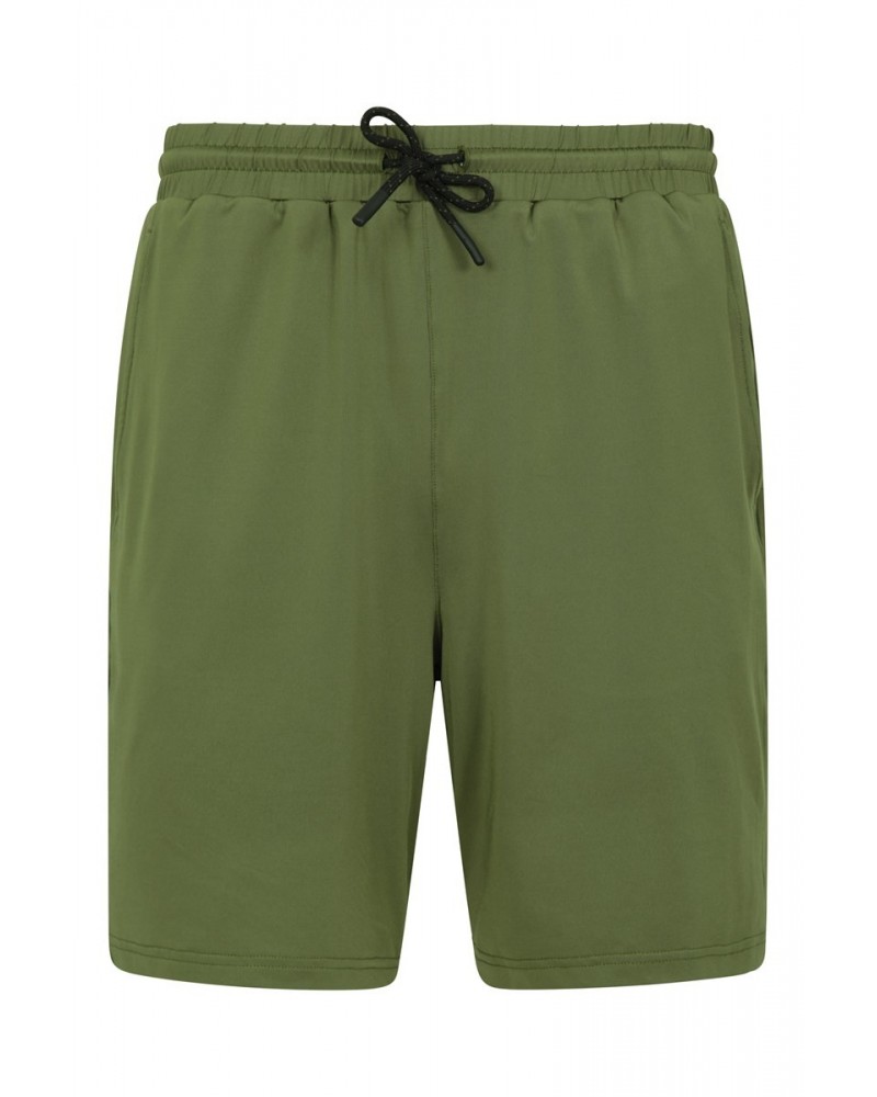 Core II Mens Recycled Running Shorts Light Khaki $16.23 Active