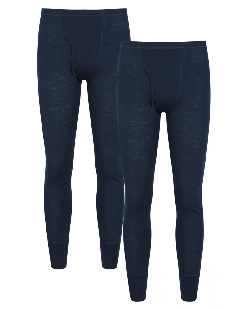 Mens Merino Pants Multipack Navy $31.85 Thermals