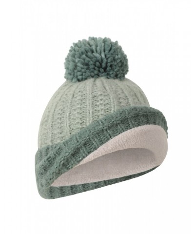 Vostok Womens Lined Pom Beanie Green $13.24 Accessories