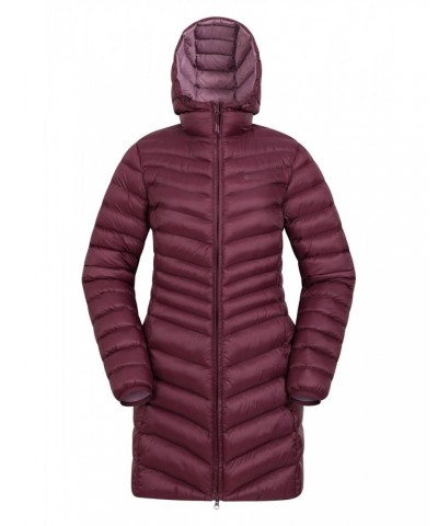 Florence Womens Long Insulated Jacket Burgundy $46.39 Jackets