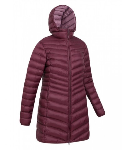 Florence Womens Long Insulated Jacket Burgundy $46.39 Jackets