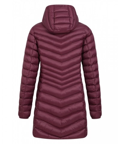 Florence Womens Long Insulated Jacket Burgundy $46.39 Jackets