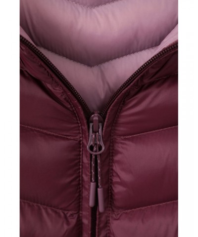 Florence Womens Long Insulated Jacket Burgundy $46.39 Jackets