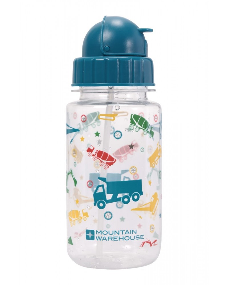 BPA Free Printed Flip Lid Kids Bottle - 12 oz Teal $9.00 Accessories