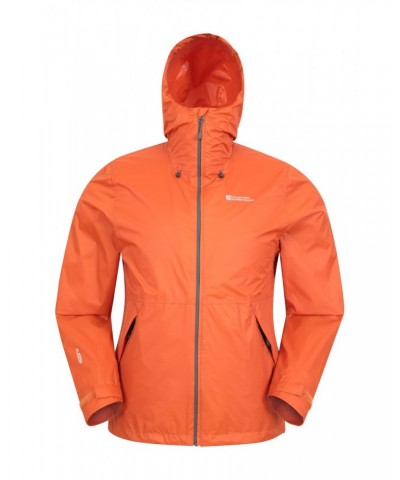 Swerve Mens Packaway Waterproof Jacket Burnt Orange $26.78 Jackets