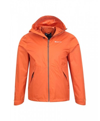 Swerve Mens Packaway Waterproof Jacket Burnt Orange $26.78 Jackets