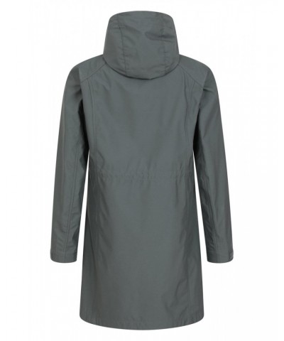 Ioana Womens Longline Softshell Dark Green $36.80 Jackets