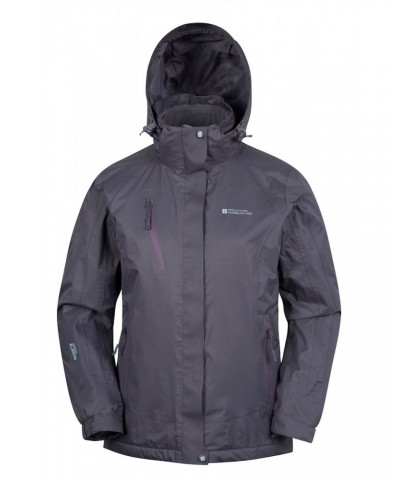 Bracken Extreme Womens 3 in 1 Waterproof Jacket Dark Grey $56.40 Jackets