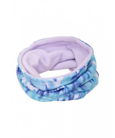 Kids Fleece Lined Printed Neck Gaiter Teal $10.59 Accessories