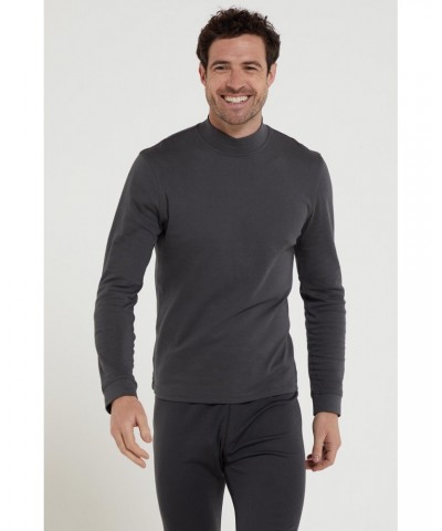 Meribel Mens Turtle Neck Top Dark Grey $13.79 Thermals