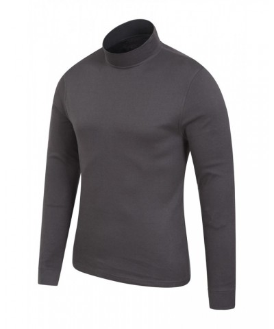 Meribel Mens Turtle Neck Top Dark Grey $13.79 Thermals