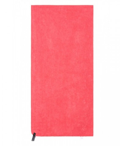 Micro Towelling Travel Towel - Large - 130 x 70cm Red $11.19 Travel Accessories