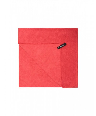 Micro Towelling Travel Towel - Large - 130 x 70cm Red $11.19 Travel Accessories