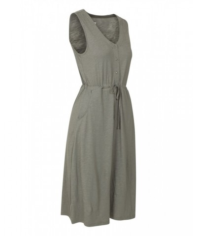 Bahamas Womens Sleeveless Dress Khaki $17.39 Dresses & Skirts