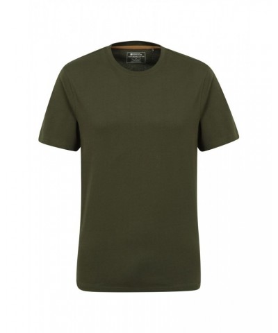 Eden Mens Organic Plain T-Shirt Dark Green $11.39 Tops