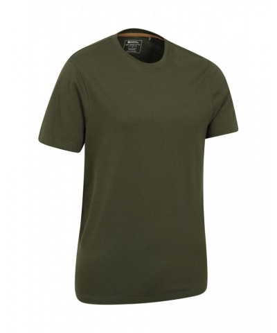 Eden Mens Organic Plain T-Shirt Dark Green $11.39 Tops