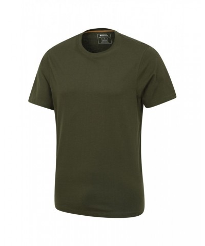 Eden Mens Organic Plain T-Shirt Dark Green $11.39 Tops