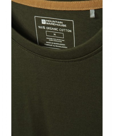 Eden Mens Organic Plain T-Shirt Dark Green $11.39 Tops