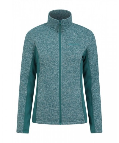 Idris Womens Panelled Fleece Jacket Dark Teal $28.61 Fleece