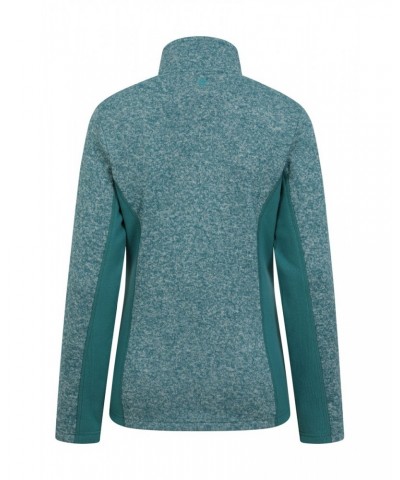 Idris Womens Panelled Fleece Jacket Dark Teal $28.61 Fleece