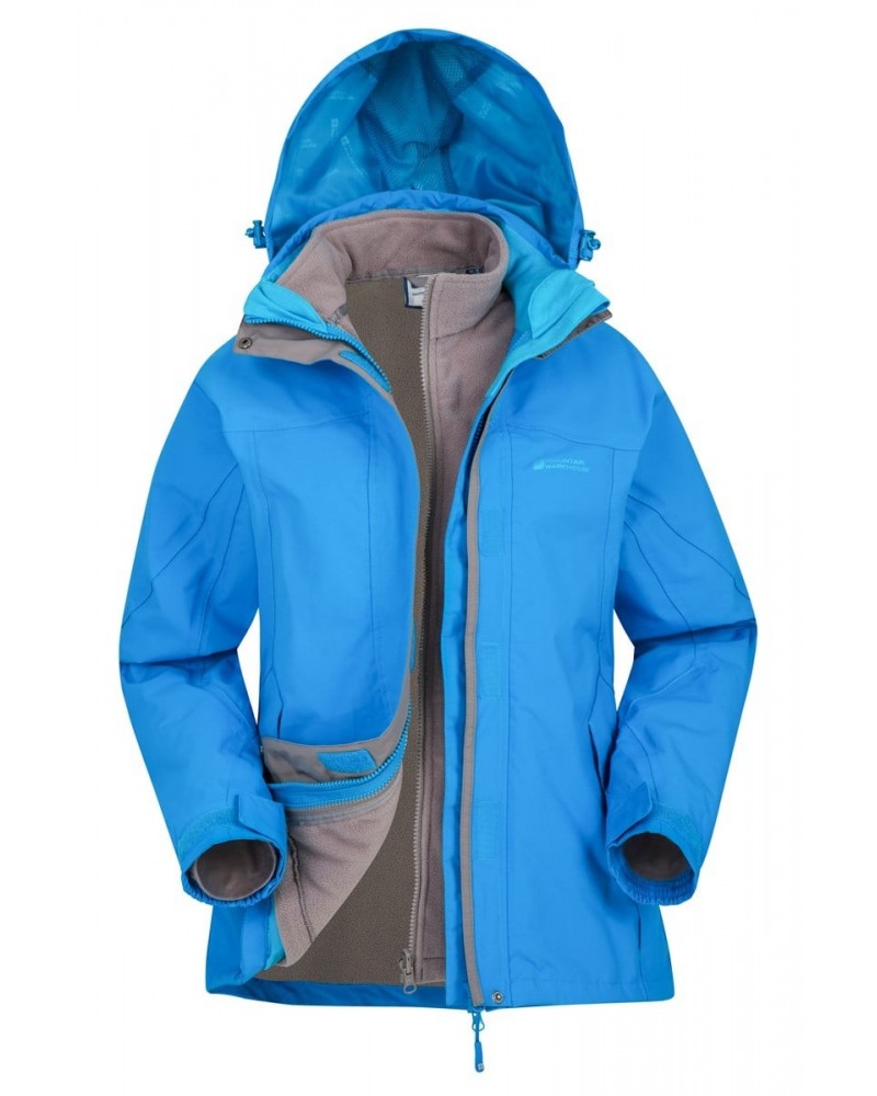 Storm Womens Waterproof 3 in 1 Jacket Turquoise $58.29 Jackets