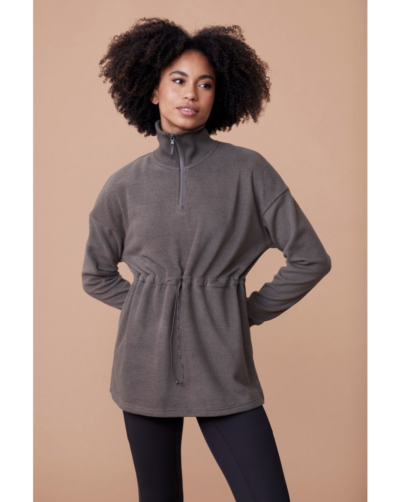 Central Womens Roller-Neck Fleece Khaki $15.60 Fleece