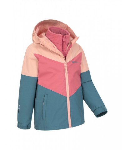 Lightning II Kids 3 in 1 Waterproof Jacket Dark Pink $33.14 Jackets