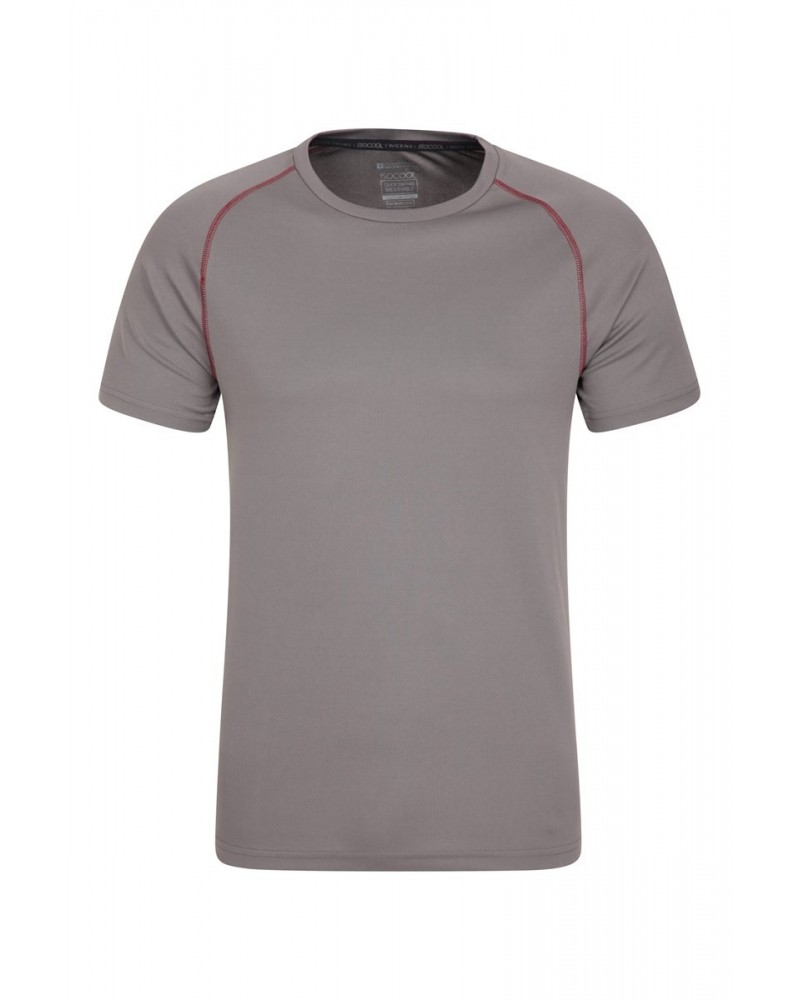 Endurance Isocool Mens Active T-Shirt Light Grey $14.99 Active