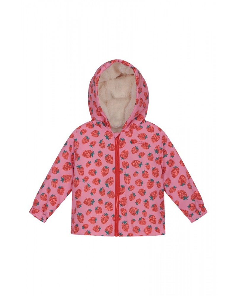 Baby Water-Resistant Cozy Jacket Light Pink $15.05 Babywear