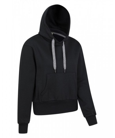 Cora Womens Cropped Hoodie Black $16.79 Tops