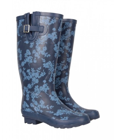 Womens Tall Height Rain Boots Navy $22.78 Footwear