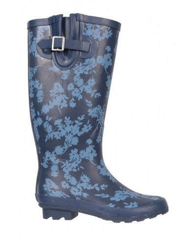 Womens Tall Height Rain Boots Navy $22.78 Footwear