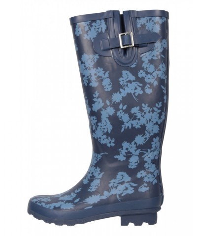 Womens Tall Height Rain Boots Navy $22.78 Footwear