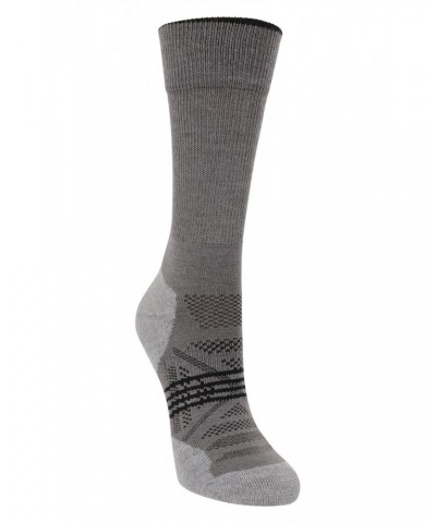 Womens Lightweight Merino Mid-Calf Socks Black $10.43 Accessories