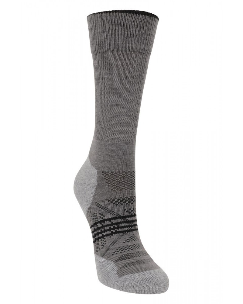 Womens Lightweight Merino Mid-Calf Socks Black $10.43 Accessories