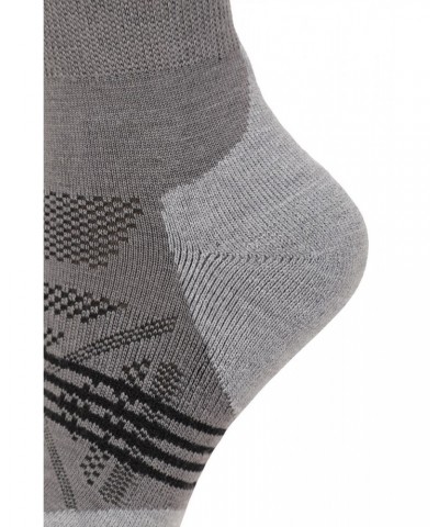 Womens Lightweight Merino Mid-Calf Socks Black $10.43 Accessories