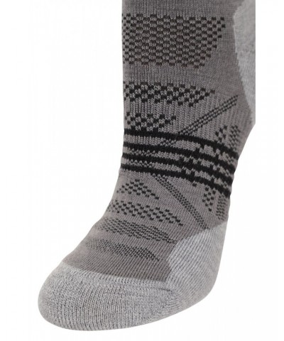 Womens Lightweight Merino Mid-Calf Socks Black $10.43 Accessories